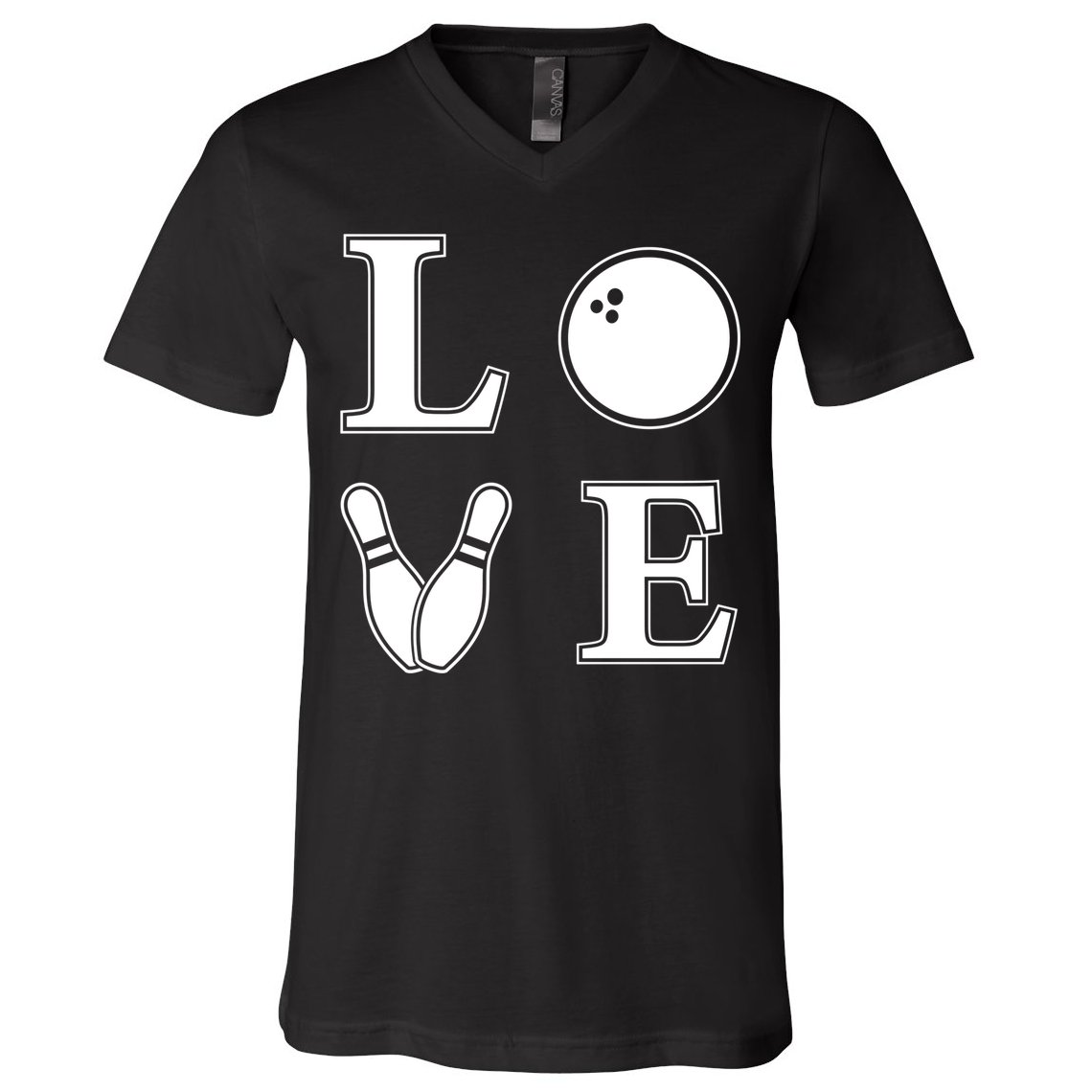 I Love Bowling Life Love To Bowl Bowling Lover Cool Gift V-Neck T-Shirt