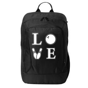 I Love Bowling Life Love To Bowl Bowling Lover Cool Gift City Backpack