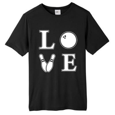 I Love Bowling Life Love To Bowl Bowling Lover Cool Gift Tall Fusion ChromaSoft Performance T-Shirt