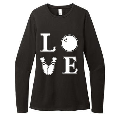 I Love Bowling Life Love To Bowl Bowling Lover Cool Gift Womens CVC Long Sleeve Shirt