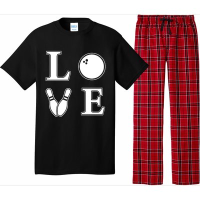 I Love Bowling Life Love To Bowl Bowling Lover Cool Gift Pajama Set