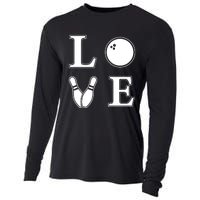 I Love Bowling Life Love To Bowl Bowling Lover Cool Gift Cooling Performance Long Sleeve Crew