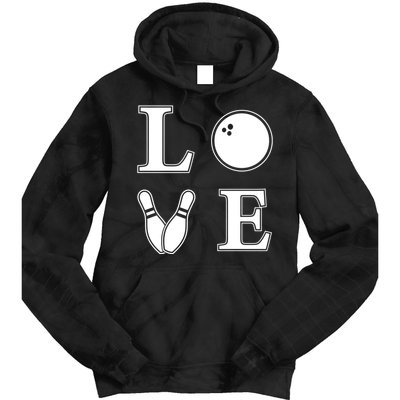 I Love Bowling Life Love To Bowl Bowling Lover Cool Gift Tie Dye Hoodie