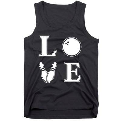 I Love Bowling Life Love To Bowl Bowling Lover Cool Gift Tank Top