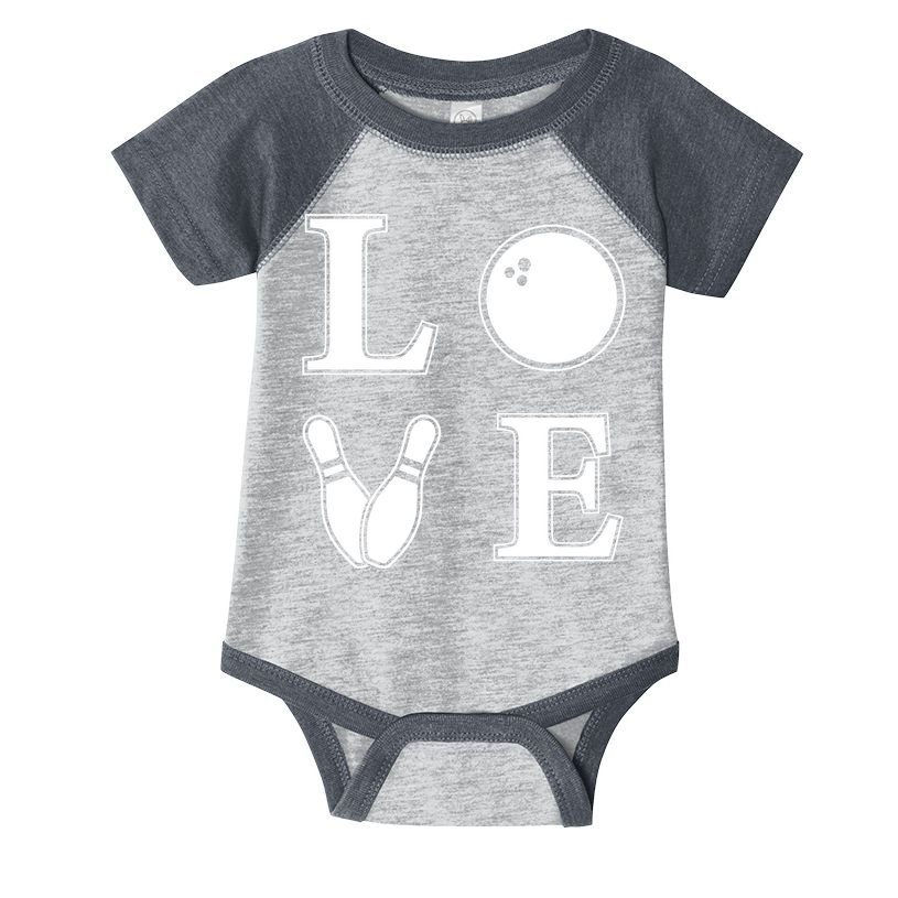 I Love Bowling Life Love To Bowl Bowling Lover Cool Gift Infant Baby Jersey Bodysuit
