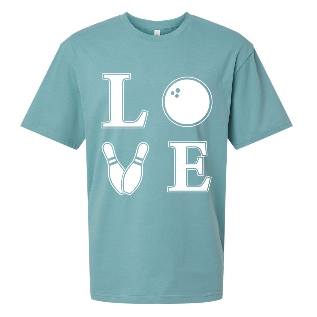 I Love Bowling Life Love To Bowl Bowling Lover Cool Gift Sueded Cloud Jersey T-Shirt