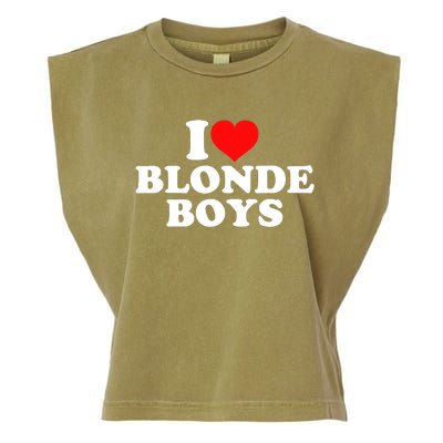 I Love Blonde Garment-Dyed Women's Muscle Tee