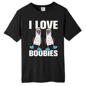 I Love Boobies Bluefooted Boobie Bird Funny Tall Fusion ChromaSoft Performance T-Shirt