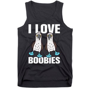 I Love Boobies Bluefooted Boobie Bird Funny Tank Top