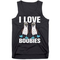 I Love Boobies Bluefooted Boobie Bird Funny Tank Top