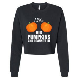 I Like Big Pumpkins And I Cannot Lie Cropped Pullover Crew