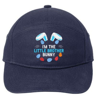 I'm Little Brother Bunny Happy Easter Day Bunny Lovers 7-Panel Snapback Hat