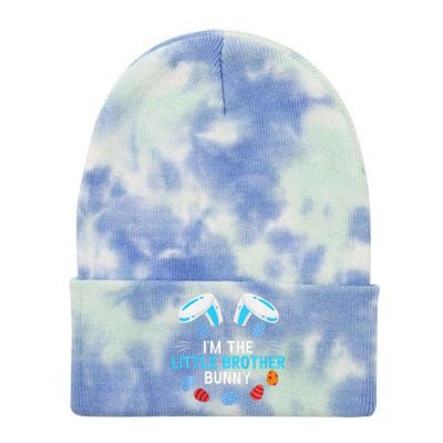 I'm Little Brother Bunny Happy Easter Day Bunny Lovers Tie Dye 12in Knit Beanie