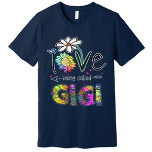 I Love Being Called Gigi Daisy Sunflower Mother's Day Gifts Premium T-Shirt