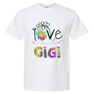 I Love Being Called Gigi Daisy Sunflower Mother's Day Gifts Garment-Dyed Heavyweight T-Shirt