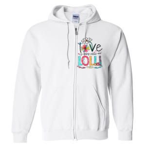 I Love Being Called Lolli Sunflower Mothers Day Full Zip Hoodie