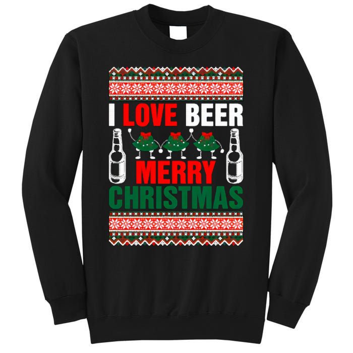 I Love Beer Merry Christmas Sweatshirt