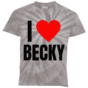 I Love Becky Name Personalized Women Heart BFF Friend Kids Tie-Dye T-Shirt