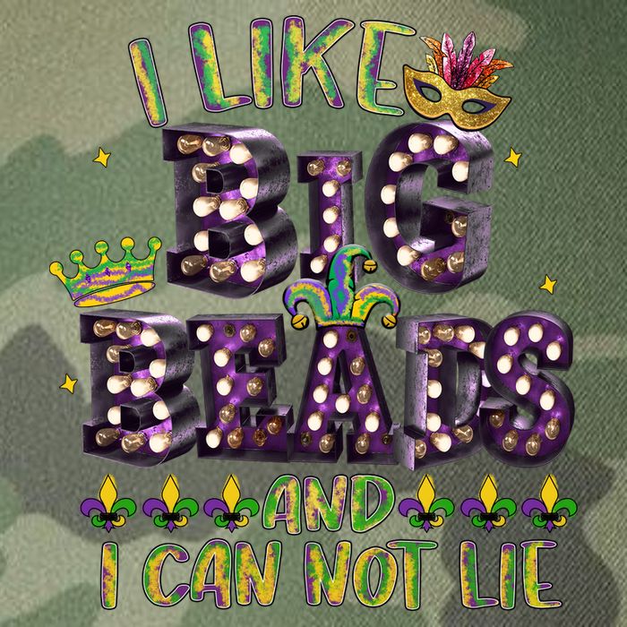 I Like Big Beads And I Can Not Lie Fat Tuesday For Mardi Gras Legacy Tie Dye Trucker Hat