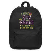I Like Big Beads And I Can Not Lie Fat Tuesday For Mardi Gras 16 in Basic Backpack