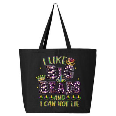 I Like Big Beads And I Can Not Lie Fat Tuesday For Mardi Gras 25L Jumbo Tote