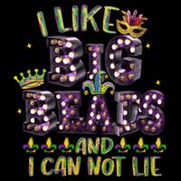 I Like Big Beads And I Can Not Lie Fat Tuesday For Mardi Gras Toddler Hoodie