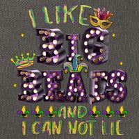 I Like Big Beads And I Can Not Lie Fat Tuesday For Mardi Gras Cotton Canvas Backpack