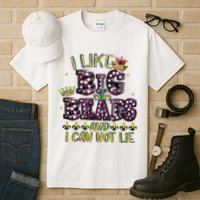 I Like Big Beads And I Can Not Lie Fat Tuesday For Mardi Gras Tall T-Shirt