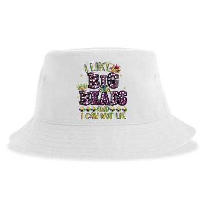 I Like Big Beads And I Can Not Lie Fat Tuesday For Mardi Gras Sustainable Bucket Hat