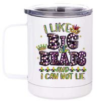 I Like Big Beads And I Can Not Lie Fat Tuesday For Mardi Gras 12 oz Stainless Steel Tumbler Cup