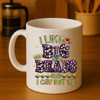 I Like Big Beads And I Can Not Lie Fat Tuesday For Mardi Gras Mug