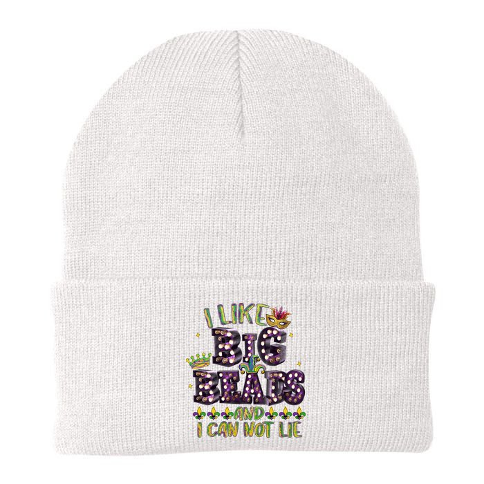 I Like Big Beads And I Can Not Lie Fat Tuesday For Mardi Gras Beanie