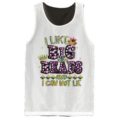 I Like Big Beads And I Can Not Lie Fat Tuesday For Mardi Gras Mesh Reversible Basketball Jersey Tank