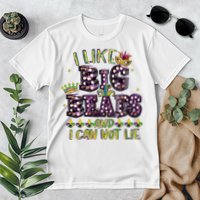 I Like Big Beads And I Can Not Lie Fat Tuesday For Mardi Gras Premium T-Shirt