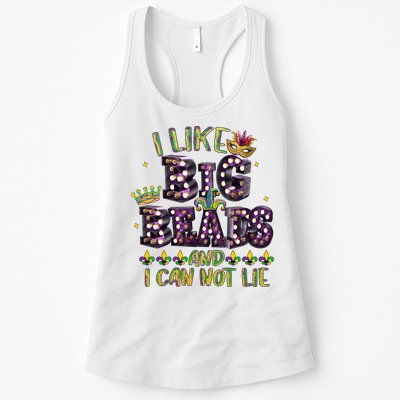 I Like Big Beads And I Can Not Lie Fat Tuesday For Mardi Gras Womens Tank Top