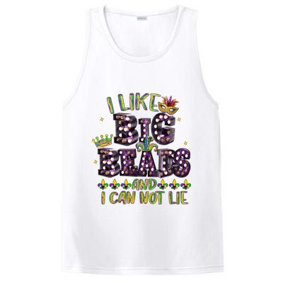 I Like Big Beads And I Can Not Lie Fat Tuesday For Mardi Gras PosiCharge Competitor Tank