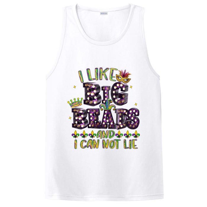 I Like Big Beads And I Can Not Lie Fat Tuesday For Mardi Gras PosiCharge Competitor Tank