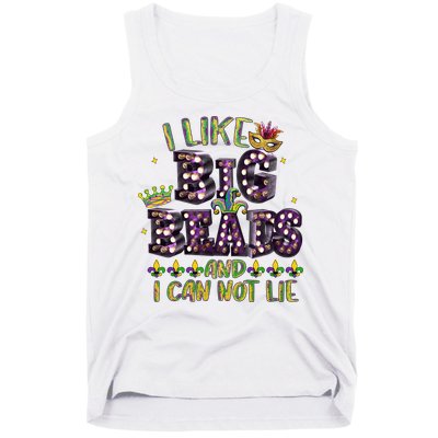 I Like Big Beads And I Can Not Lie Fat Tuesday For Mardi Gras Tank Top