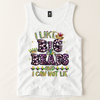 I Like Big Beads And I Can Not Lie Fat Tuesday For Mardi Gras Tank Top