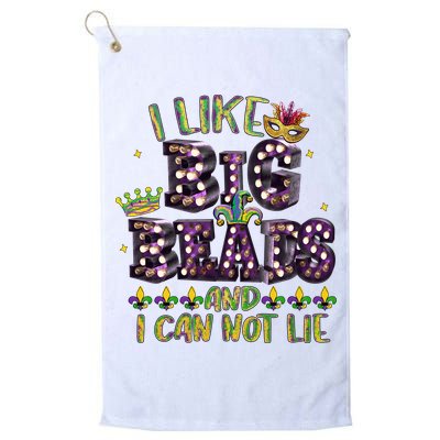 I Like Big Beads And I Can Not Lie Fat Tuesday For Mardi Gras Golf Towel