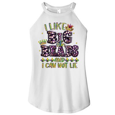 I Like Big Beads And I Can Not Lie Fat Tuesday For Mardi Gras Women's Perfect Tri Rocker Tank