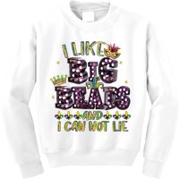I Like Big Beads And I Can Not Lie Fat Tuesday For Mardi Gras Kids Sweatshirt