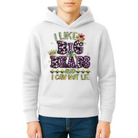 I Like Big Beads And I Can Not Lie Fat Tuesday For Mardi Gras Kids Hoodie