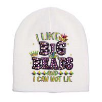 I Like Big Beads And I Can Not Lie Fat Tuesday For Mardi Gras Short Acrylic Beanie