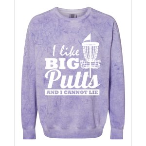 I Like Big Putts And I Cannot Lie Funny Ultimate Frisbee Cute Gift Colorblast Crewneck Sweatshirt