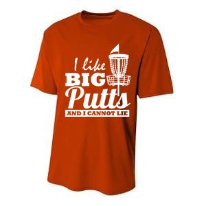 I Like Big Putts And I Cannot Lie Funny Ultimate Frisbee Cute Gift Performance Sprint T-Shirt