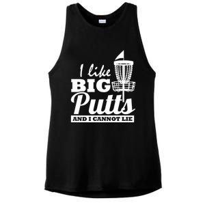 I Like Big Putts And I Cannot Lie Funny Ultimate Frisbee Cute Gift Ladies PosiCharge Tri-Blend Wicking Tank