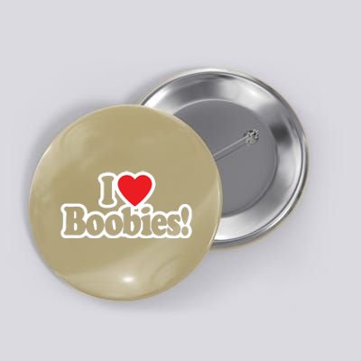 I Love Boobies Heart Boobs Breasts Awareness Cancer Breast Joke Big Boob Button