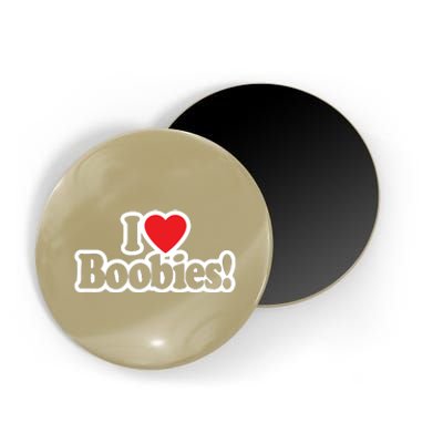 I Love Boobies Heart Boobs Breasts Awareness Cancer Breast Joke Big Boob Magnet