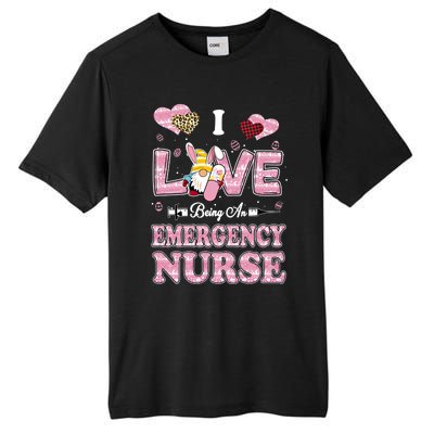 I Love Being Emergency Nurse Gnome Easter Nurse Gift Tall Fusion ChromaSoft Performance T-Shirt